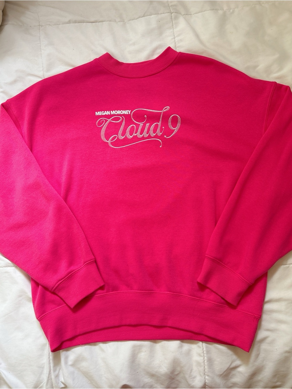 Megan Moroney Pink Cloud 9 Crewneck Sweater